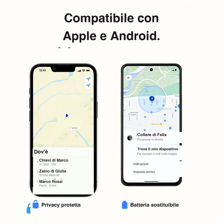 Compatibile con Apple e Android