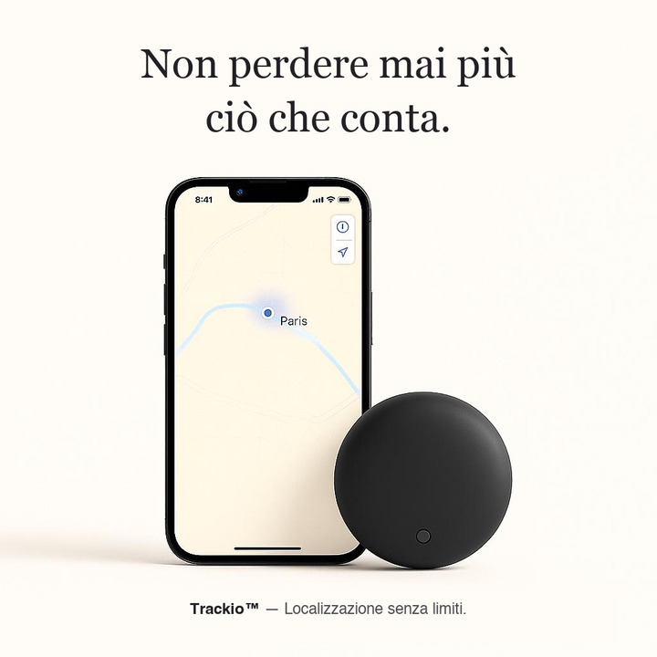 Non perdere mai più ciò che conta — Trackio